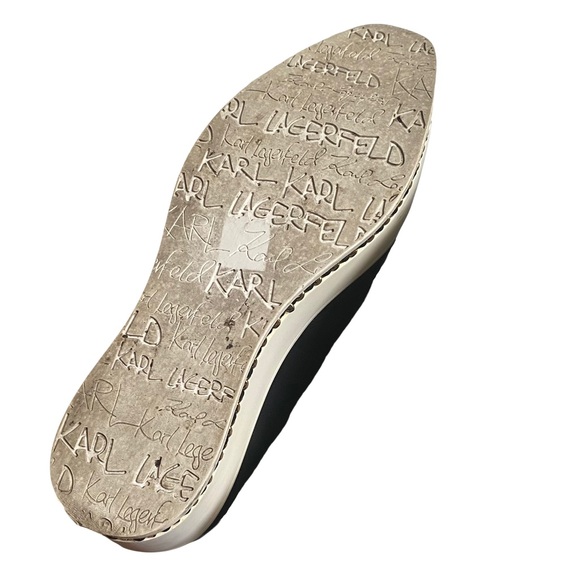 Karl Lagerfeld Paris Leather Brea Platform Loafers - Picture 8 of 9